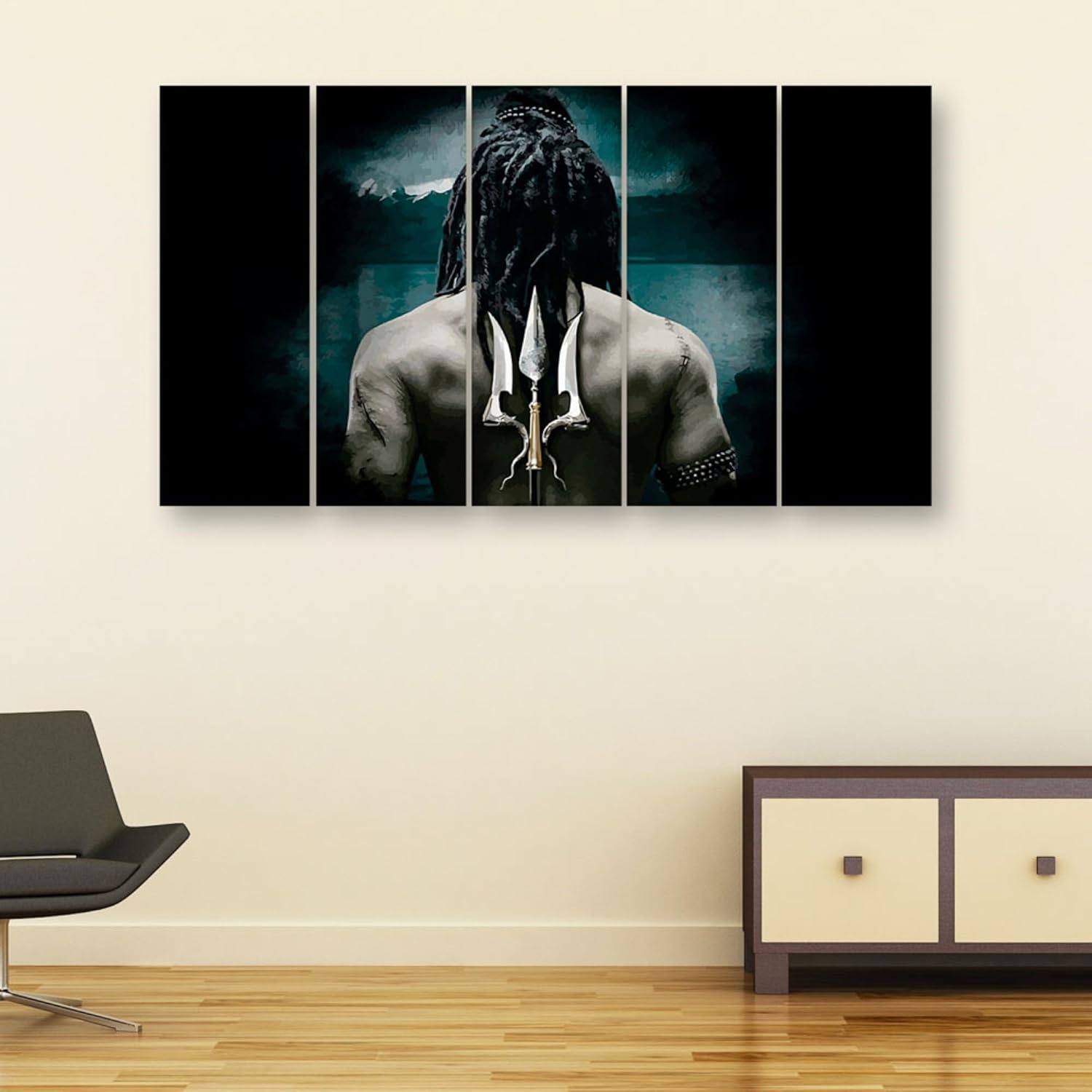 inep-b0cphz6tj1-side-view-of-shiva-tastic-5-panel-3d-framed-wall-art-showcasing-wooden-frame-depth.jpg